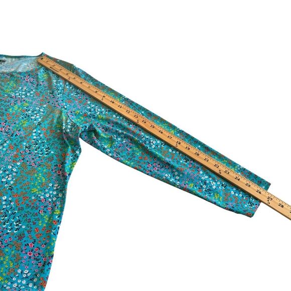 Land’s End Ditzy Floral Long Sleeve Rash Guard Athletic Tee Shirt Plus Sz 1X EUC - Picture 7 of 13